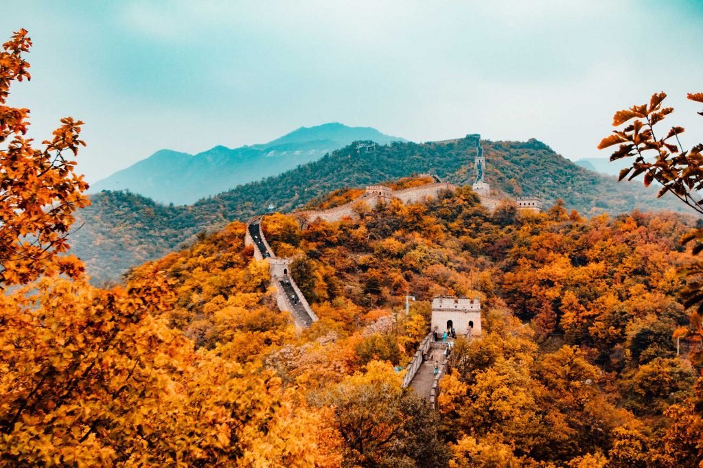 Grande Muraglia in Autunno in Cina