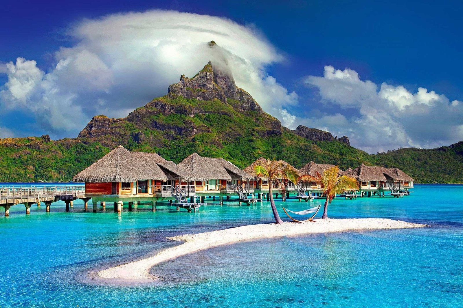 L'Isola di Bora Bora nei Caraibi